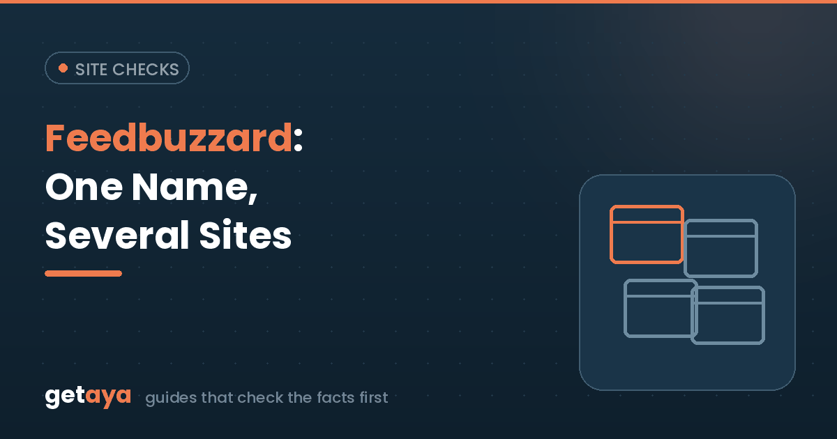 Feedbuzzard: One Name, Several Sites — Which Is Which